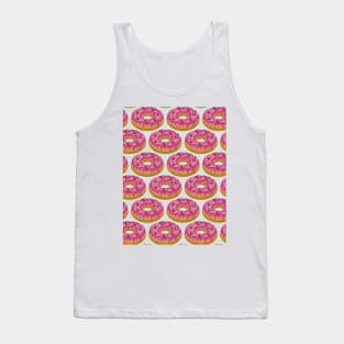 Donuts Pattern - cherry Frosting Tank Top